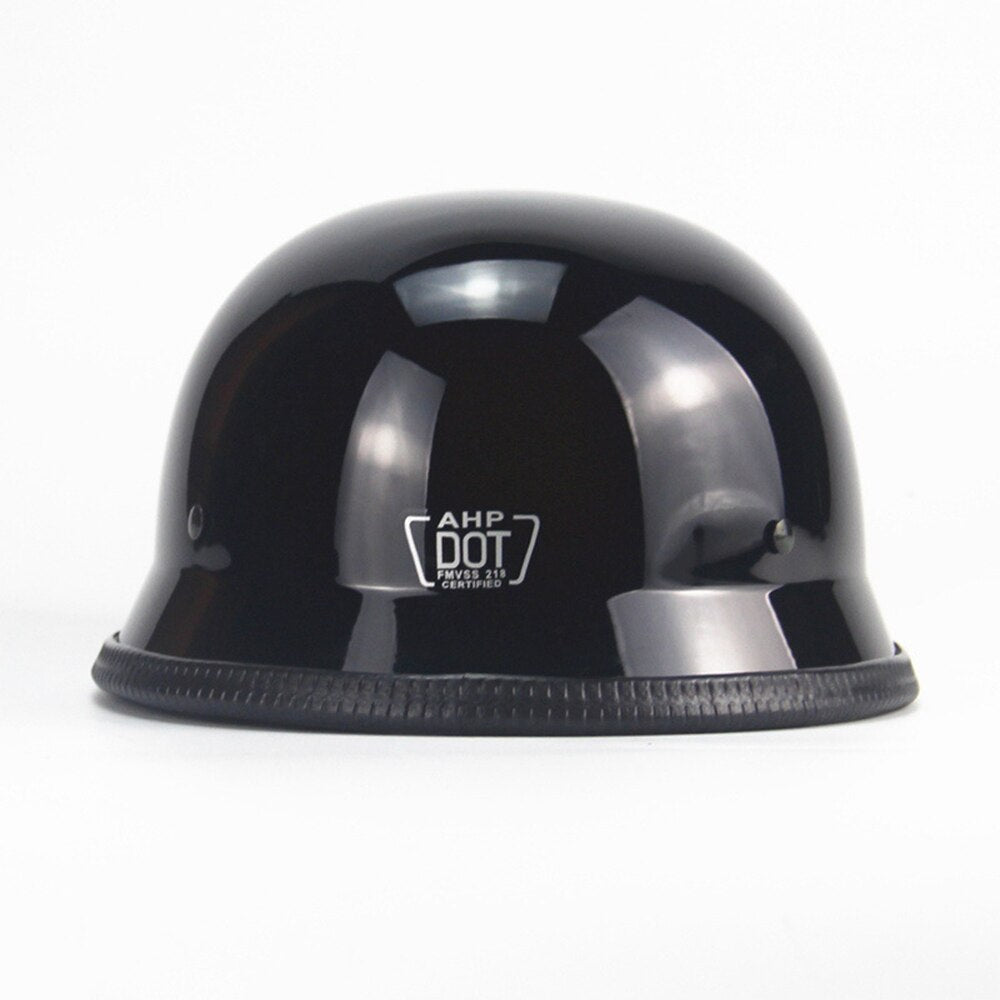 Half Face Vintage Retro Men's Helmet. Safety Protection Gear Motorbike Helmet