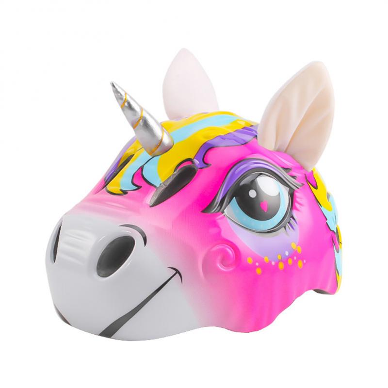 Kids Bike Helmet, Cute Unicorn Safety Hat. Outdoor Sports Head Protect Gear.