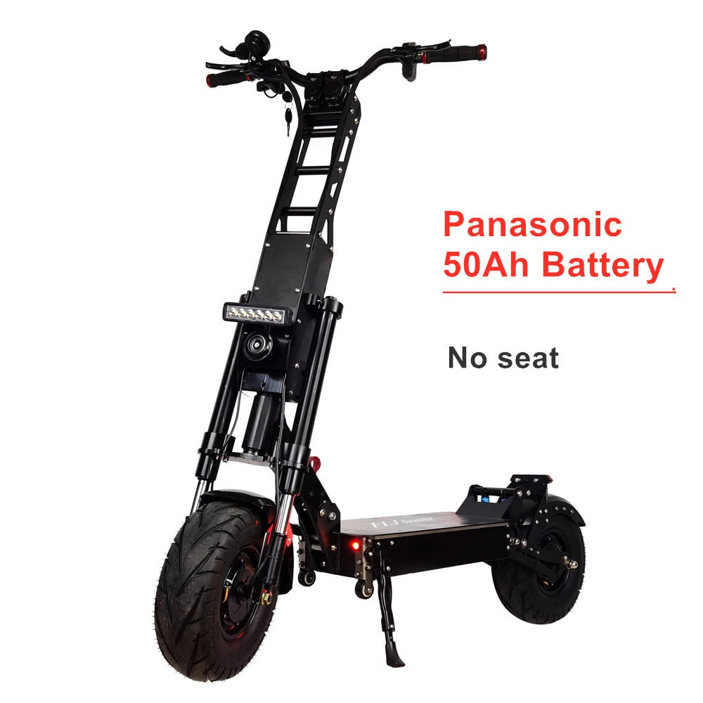 FLJ 13inch Fat Wheel E Scooter with 90-150kms 6000W Range Dual Engine  and 40Ah 50AH Battery.