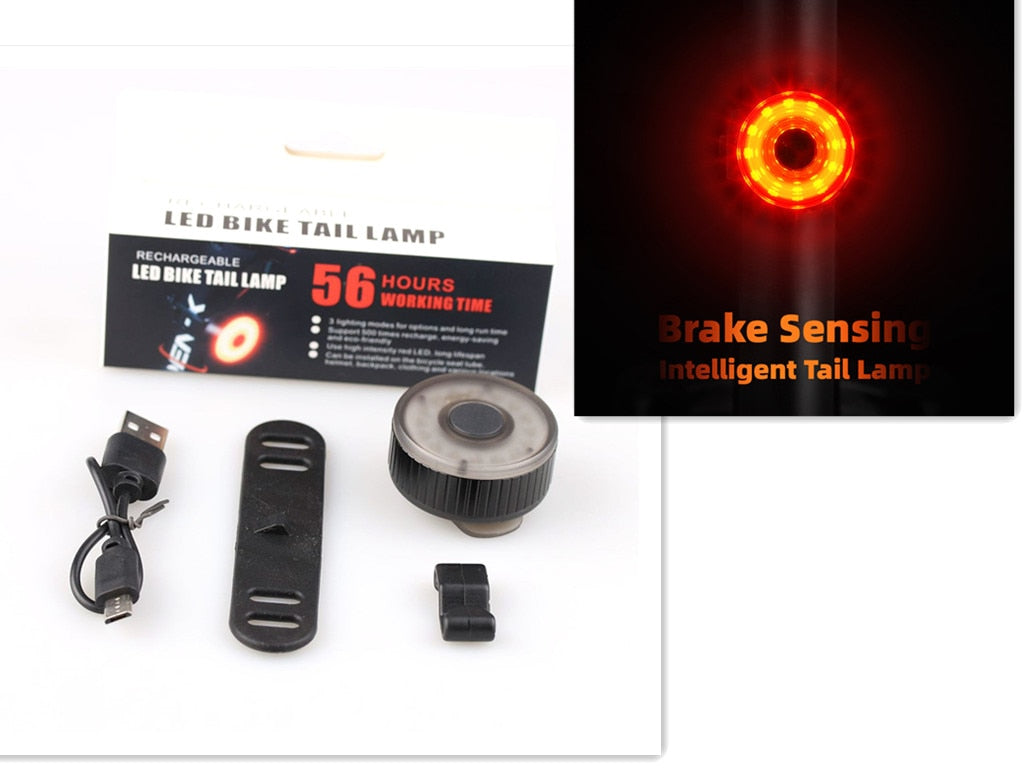 Rear Lamp Smart Bike Wireless Remote Turn Signal Lights Bicycle LED Taillight.