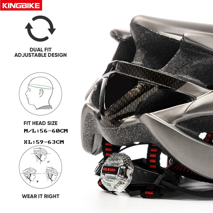 KINGBIKE  Bicycle Helmet. Unisex MTB Helmets Ultralight Integrally-molded EPS+PC.