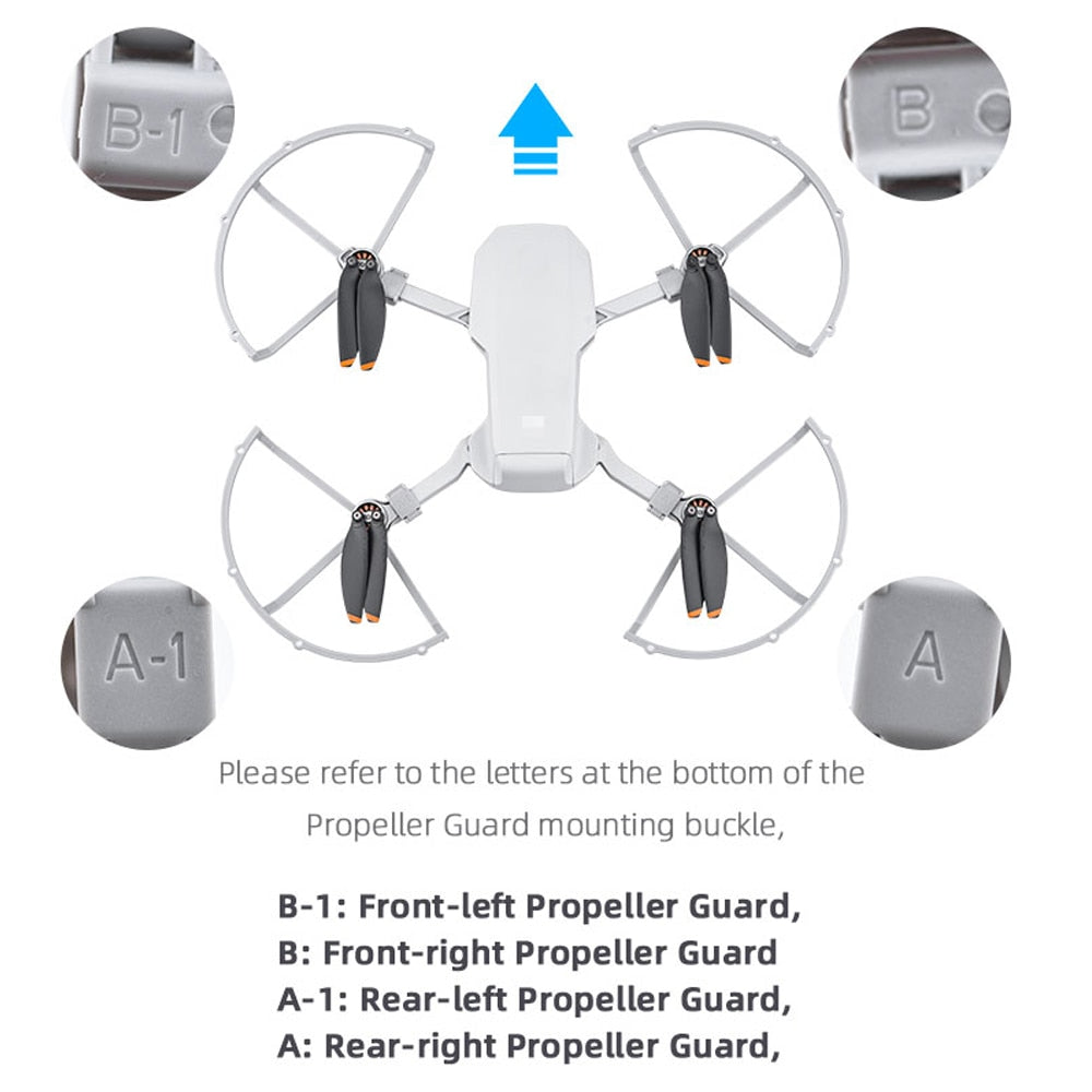 DJI Mavic Mini 2/Mini/Mini SE Propeller Guard Drone Quick Release Propeller Protective Ring Protector Cage Drone Accessory