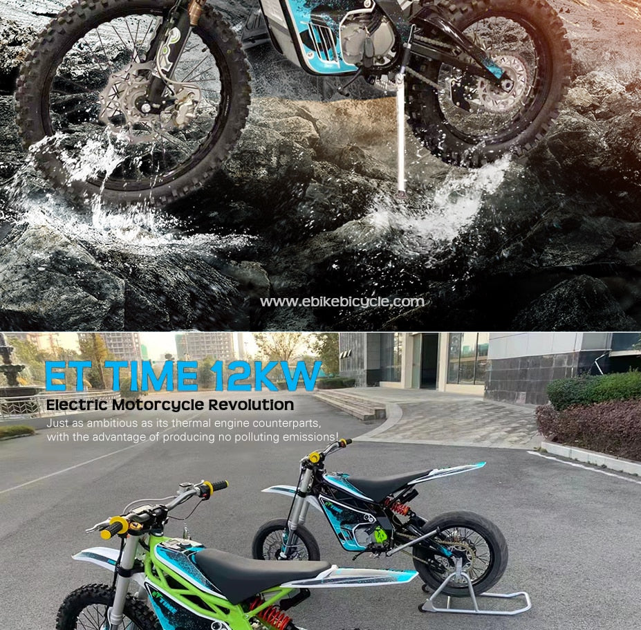 Adult Powerful 12000W Time ET 2020 2021 Best E Powered Dirt Bike Motorbike Electric Motocross Bike