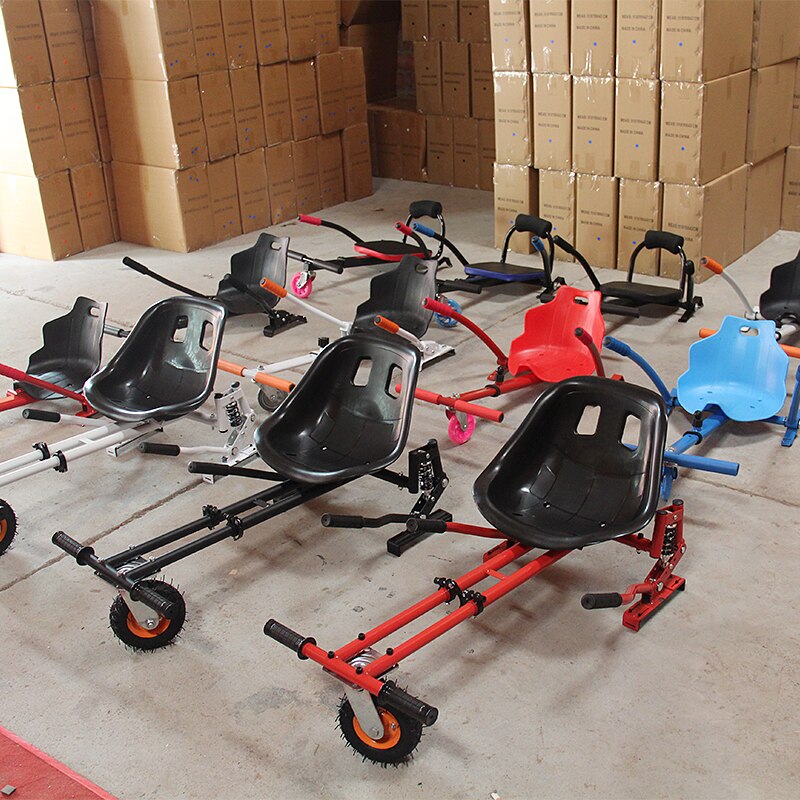 Universal Hoverboard Attachment - Converts Hoverboard to Sit Down Electric Go Kart with Rear Suspension for Off Road Riding