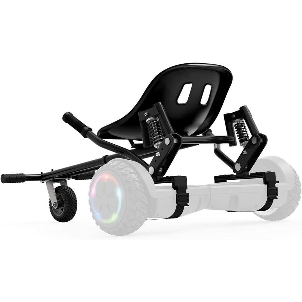 Universal Hoverboard Attachment - Converts Hoverboard to Sit Down Electric Go Kart with Rear Suspension for Off Road Riding