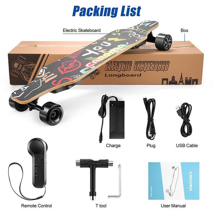 97cm  450W*2 dual motors 5.0AH 97cm long board 4 wheel electric skateboard  Dual-drive split longboard electric skateboard