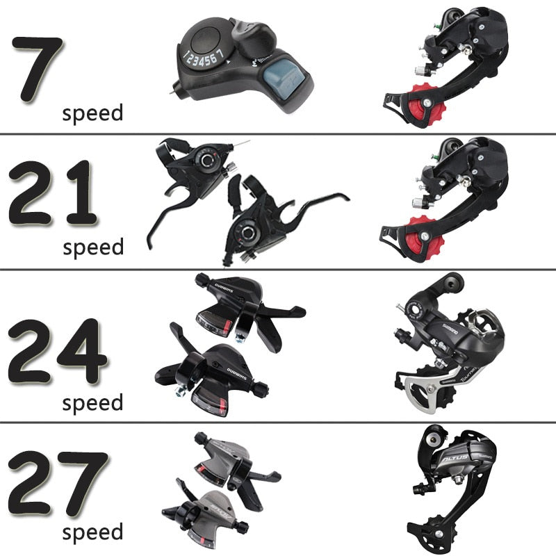 Love Freedom 7/21/24/27 Speed Mountain Bike 26 * 4.0 Fat Tire Bikes w/ Shock Absorbents.