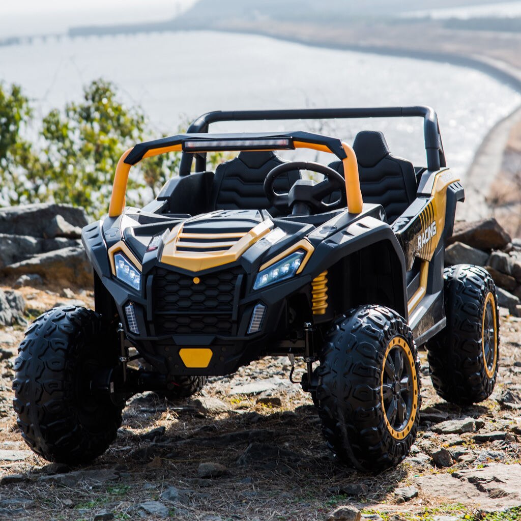 Two-seater Electric Cars Vehicles for Adults Kids Ride on Game Car Gaming Riding Four-wheel Drive Off-road Vehicle Toy for Kids