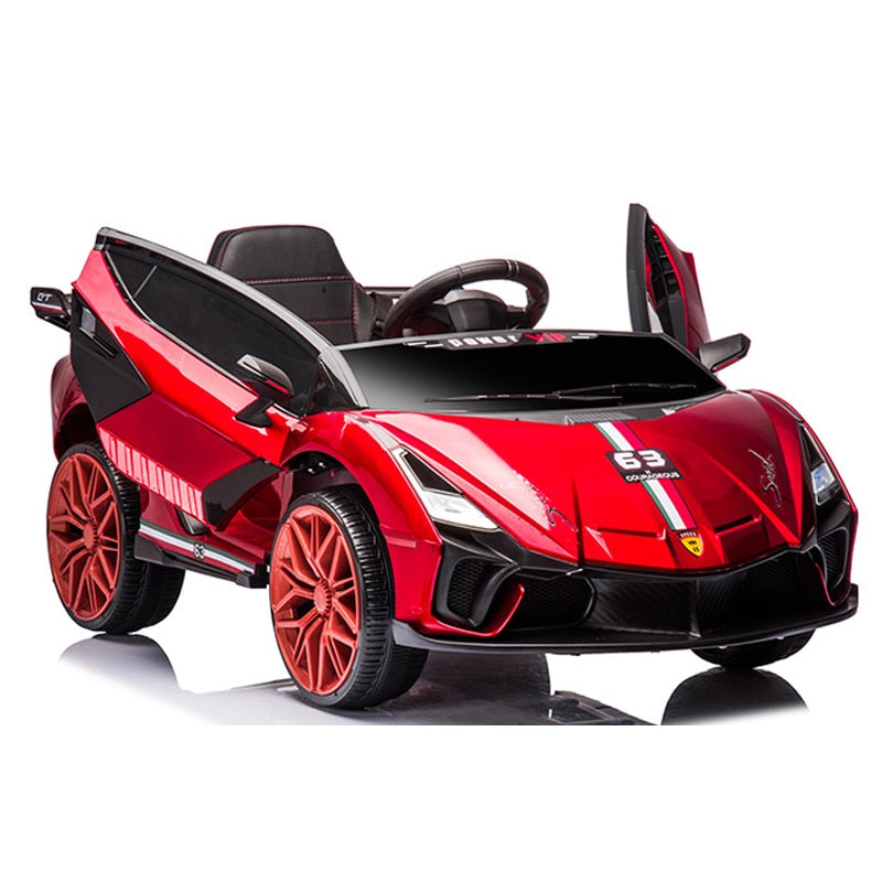 2022 New Children Electric Car Kids Remote Control Car Baby Toys Gifts with Early Education Double Seat Ride on Car 1-6 Y