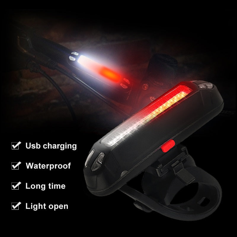 120 Lumen Bicycle Rear Light. USB Rechargeable. Waterproof