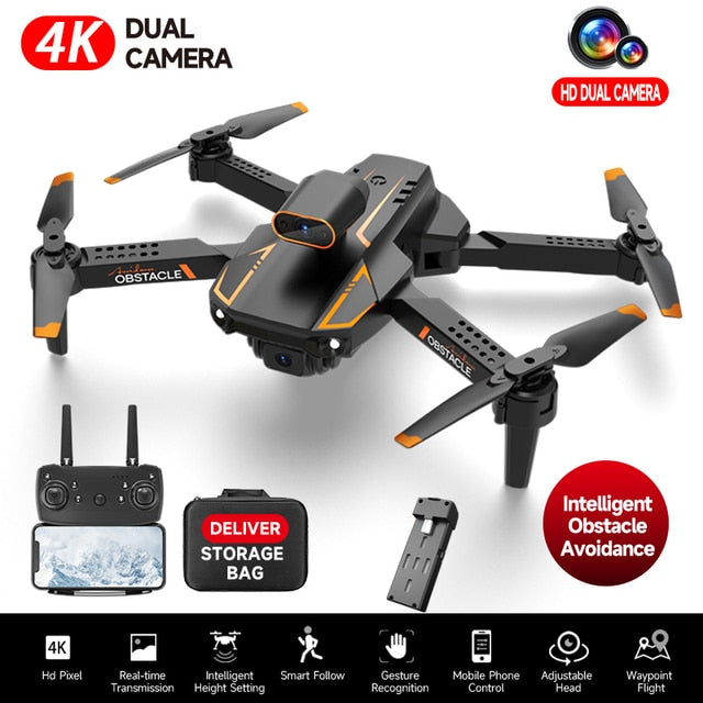 S91 4K Drone Professional Obstacle Avoidance Dual Camera Foldable RC Quadcopter Dron FPV 5G WIFI Remote Control Helicopter Toy