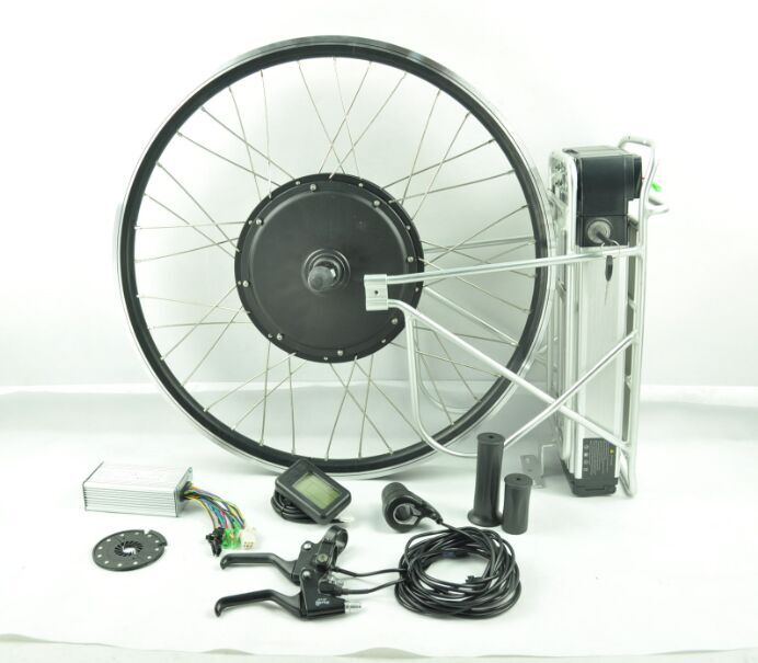 20-, 26-, & 28-inch e-Bike hub motor kit. Electric bicycle conversion kit. Included battery 1000w 48v.