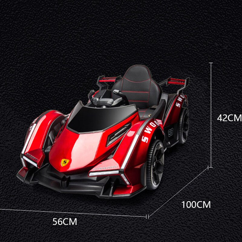 New Electric Car Drift Racing Dual Drive Ride on Car With Remote Control for 1-6 Years Old Kids Toy Vehicles