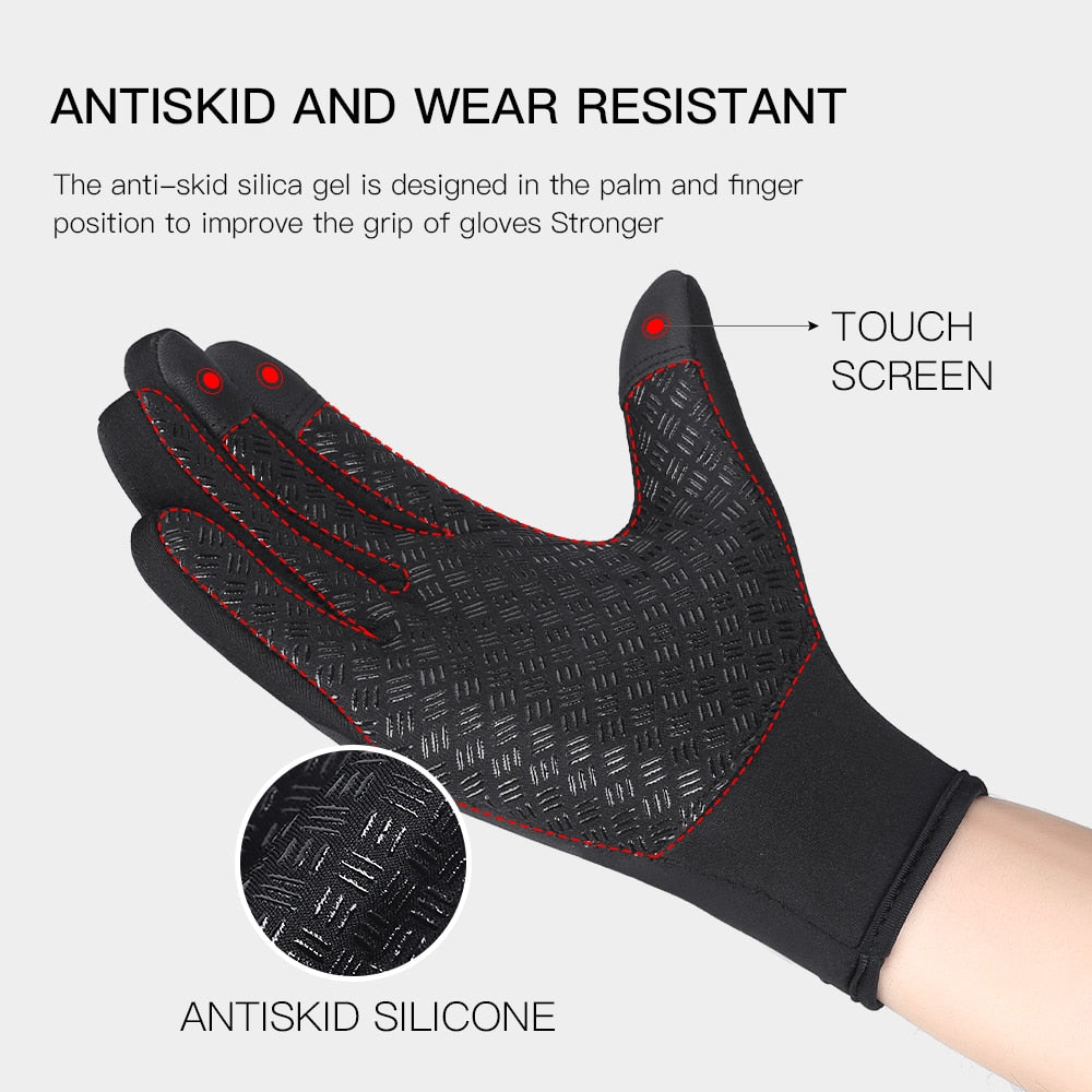 Unisex Touchscreen Thermal, Full Finger Gloves For Cycling.