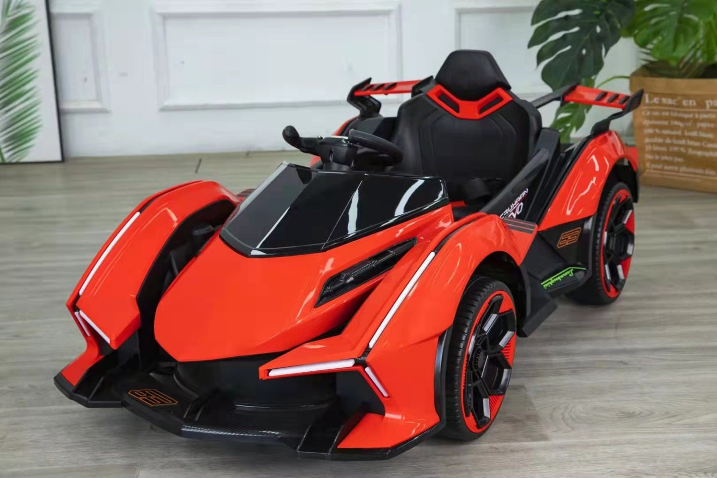 Electric Roadster Four-wheeled with Light Riding Outdoor Toys Cool Car Kids Ride on Cars Vehicles for Adults