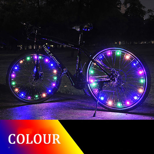 NEW Colorful Rainproof LED Bicycle Wheel Lights Front and Rear Spoke.
