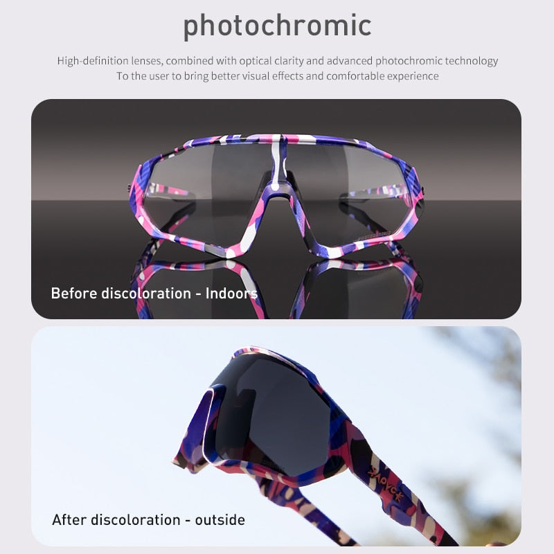 Gafas Ciclismo sport sunglasses. Photochromic cycling glasses.