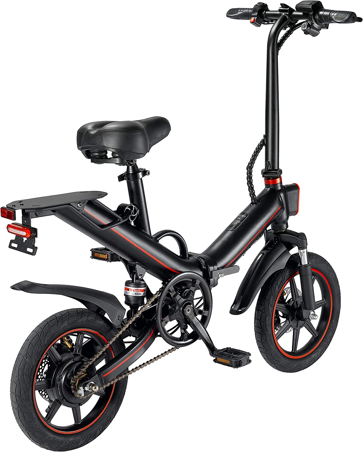 500W 15Ah Electric Bike Smart APP Folding Electric Bicycle 70km Long Range Electric Scooter 14inch Fat Tire Electric Road Ebike