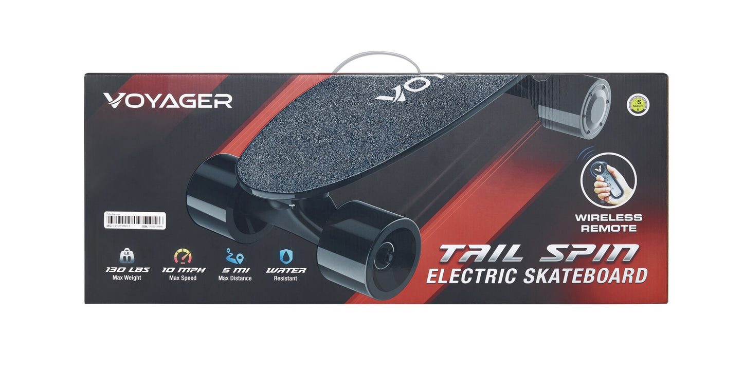 Tailspin Electric Skateboard with Remote Control, Speeds Up To 9MPH and 5 Mile Range  Longboard Skateboard Longboard Deck