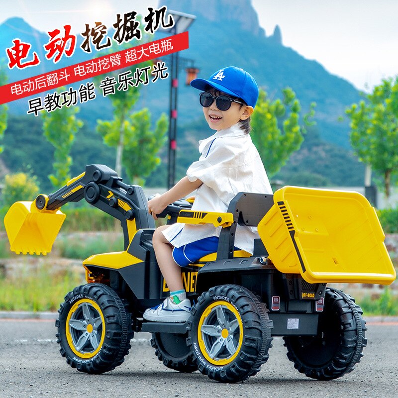 Oversized Electric Excavator  Electric Boys‘ Charging Outdoor Toys Engineering Car Riding Vehicles for Kids In Ride On