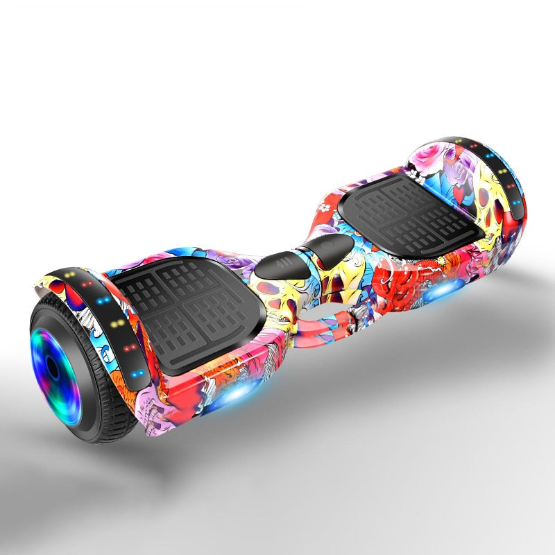 7 Inch Kids LED Light Bluetooth Music Two Wheel Self-balancing Hoverboards Car Smart Balance Electric Scooter