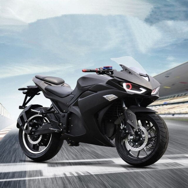 3000W 72V Electric Motorcycle with Twp-wheeled Lithium Battery 24 Tube Controller