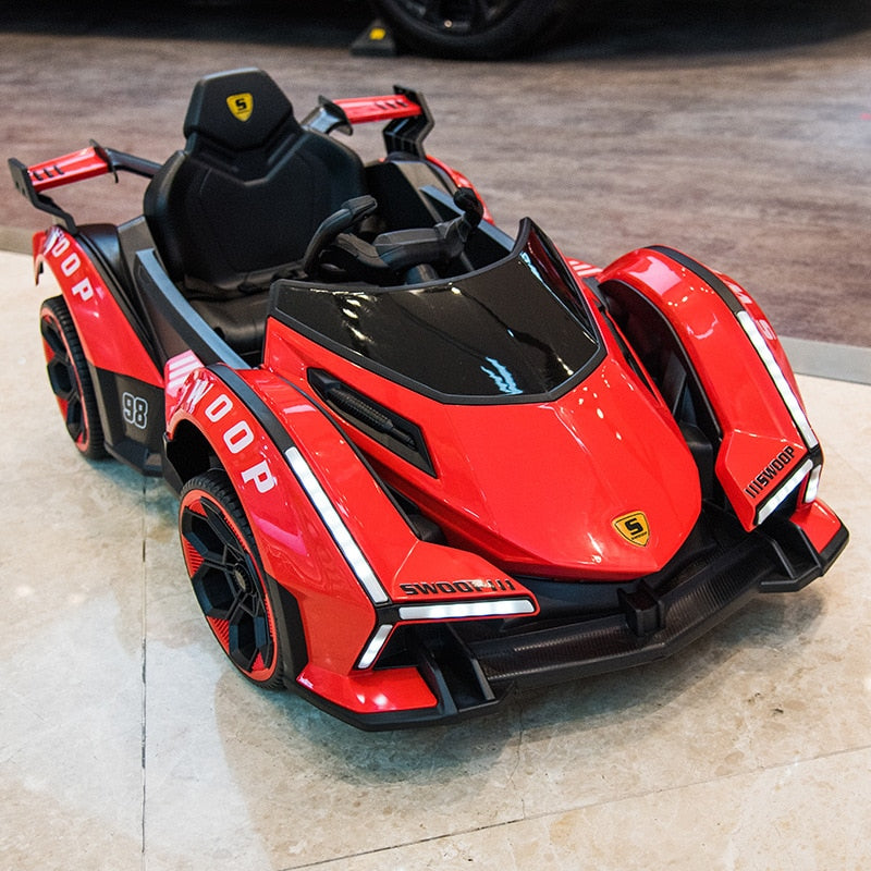 New Electric Car Drift Racing Dual Drive Ride on Car With Remote Control for 1-6 Years Old Kids Toy Vehicles