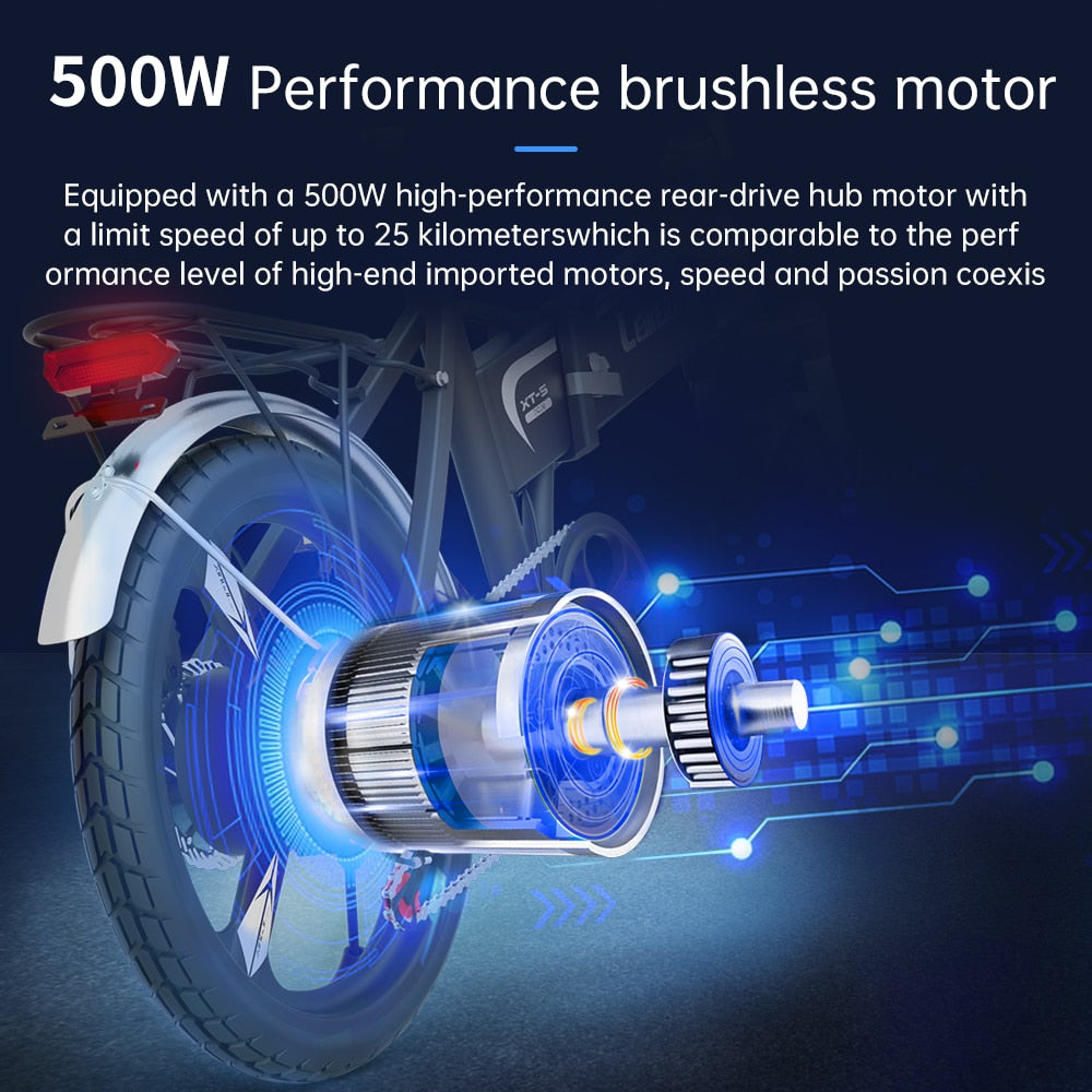 SLUDA New XT5 Folding Mini Electric Bike 500w Brushless Motor Aluminum Alloy Aldult EBicycle Lithium Battery Portable Road Ebike