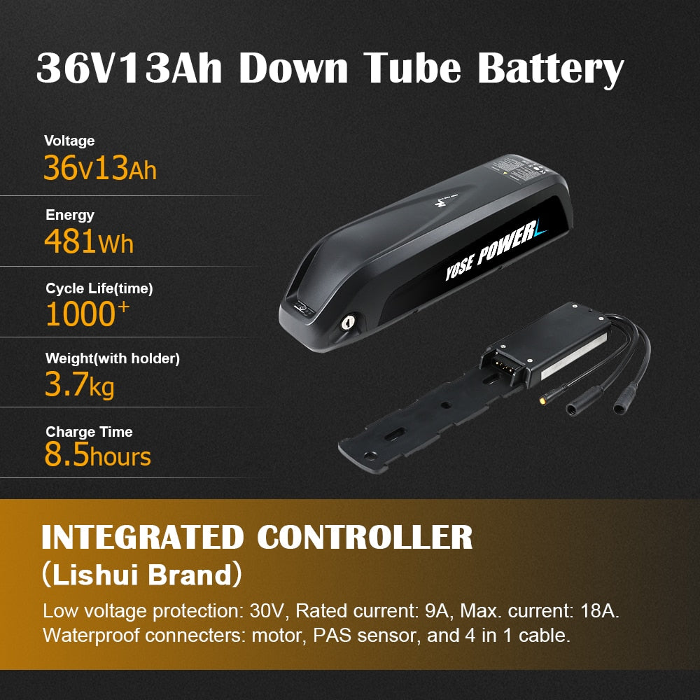 36V 350W Electric Bicycle Engine 27.5, 700C Cassette Screwed Rear Motor Wheel Ebike Conversion Kit with Battery