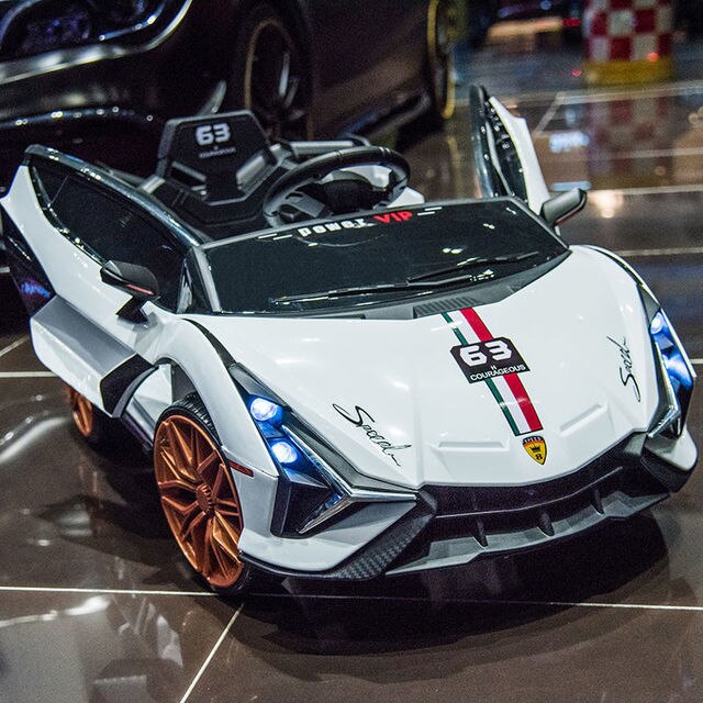 2022 New Children Electric Car Kids Remote Control Car Baby Toys Gifts with Early Education Double Seat Ride on Car 1-6 Y