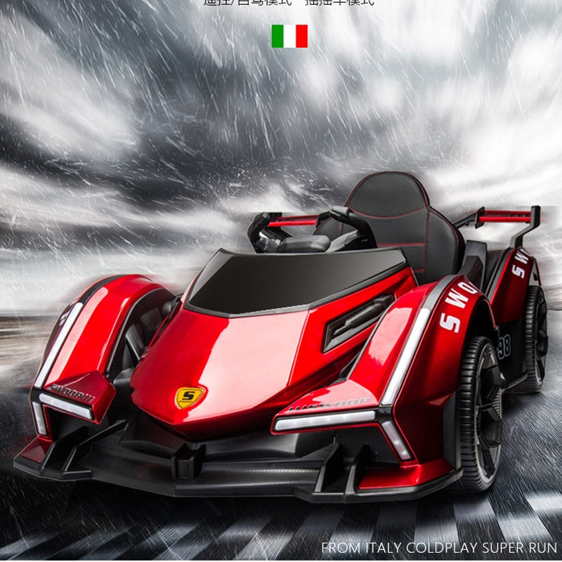 New Electric Car Drift Racing Dual Drive Ride on Car With Remote Control for 1-6 Years Old Kids Toy Vehicles