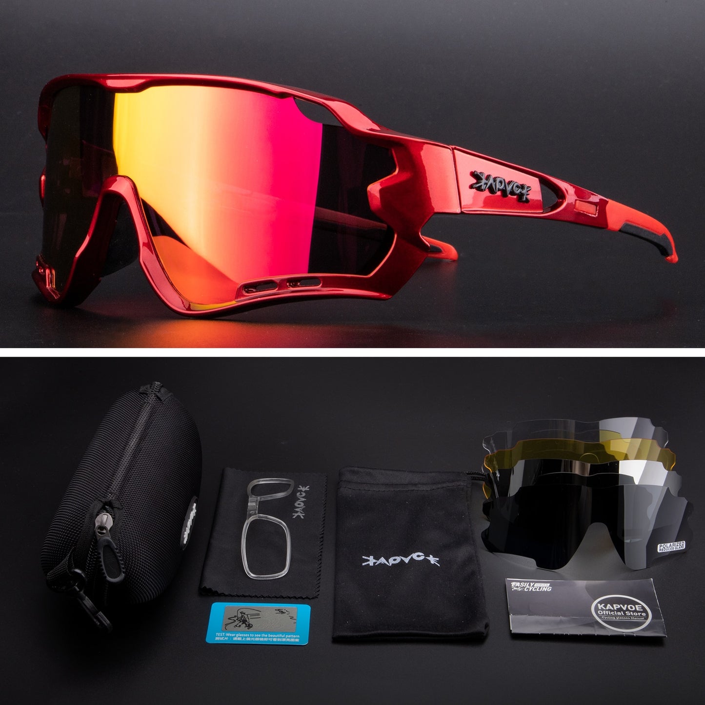 Polarized Mountain Bike Sports Photochromic Cycling Sunglasses. Gafas Ciclismo MTB Cycling Eyewear Sunglasses