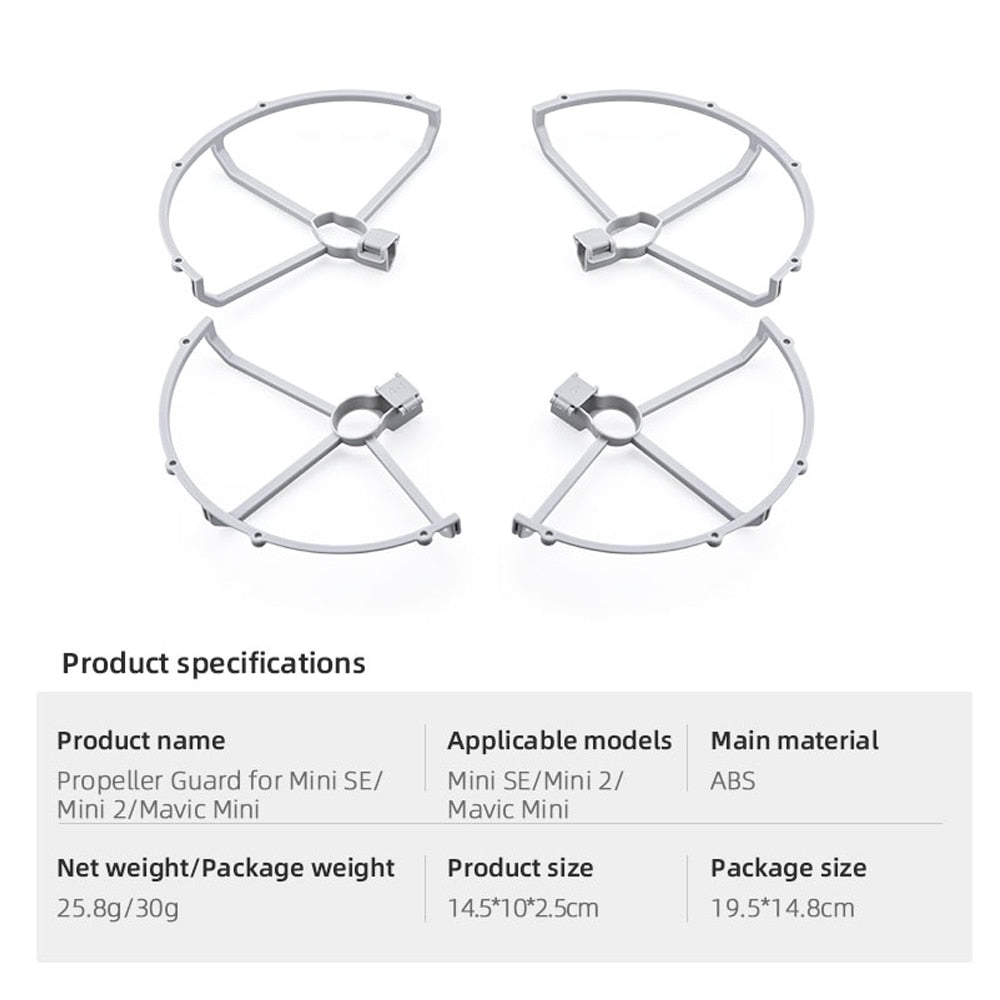 DJI Mavic Mini 2/Mini/Mini SE Propeller Guard Drone Quick Release Propeller Protective Ring Protector Cage Drone Accessory