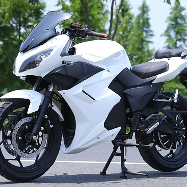3000W 72V 32Ah Electric Motorcycle with Lithium Battery Range 75KM