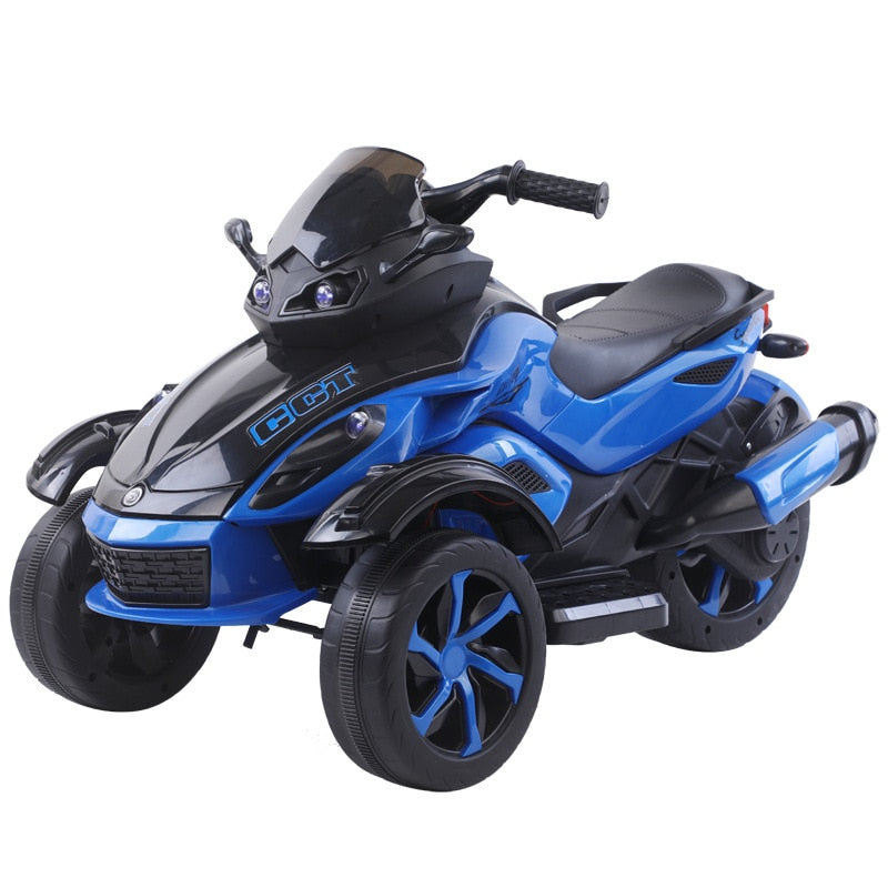 Children's Electric Motorcycle, Tricycle, Electric Car. Baby Dual Drive Motorbike for Kids.