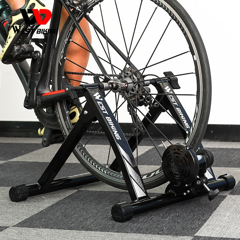 WEST BIKING Indoor Cycling Training Roller 26-28 Inch wheels Basic Home Stationary Bicycle For Exercise Magnetic Resistance