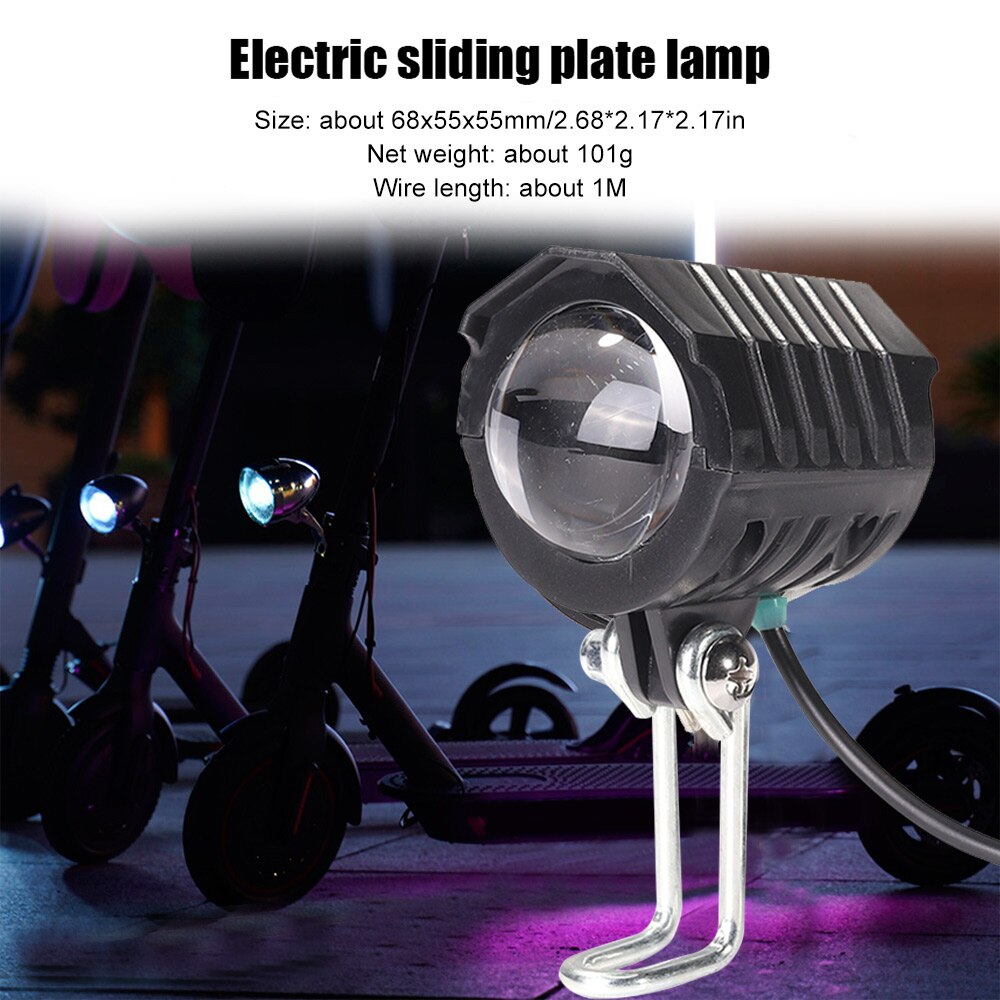 E-Bike Headlight  LED Front Lamp Waterproof Horn Set.