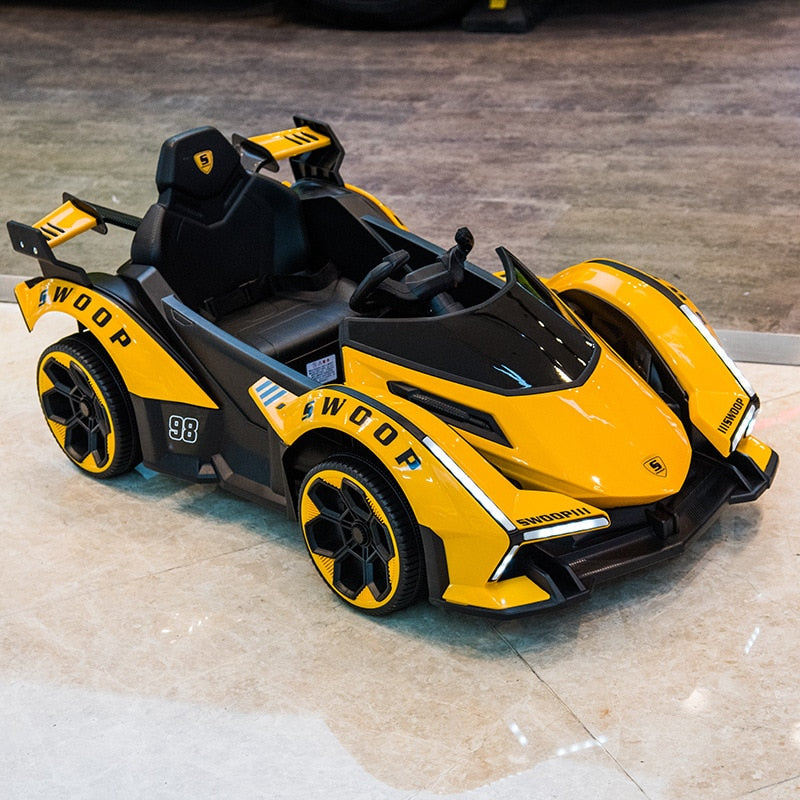 New Electric Car Drift Racing Dual Drive Ride on Car With Remote Control for 1-6 Years Old Kids Toy Vehicles