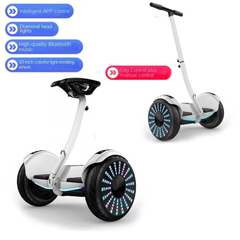 Children's Electric Leg Control, Telescopic, Electric Scooter Two-Wheel Intelligent Body Sense Two-Wheel Scooter