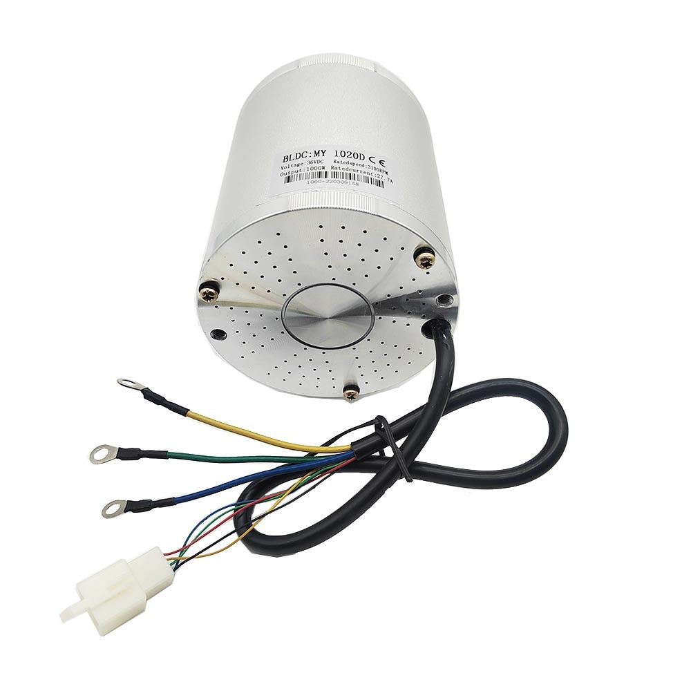 Brushless DC Electric Motor 1000W 36V and 48V for E-Scooters, Go-Karts, and Electric Tricycles.