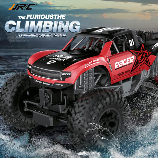 JJRC Q96 Amphibious RC Car Remote Control Racing Car 1:10 Scale 4WD Off Road All Terrain Waterproof Truck RTR