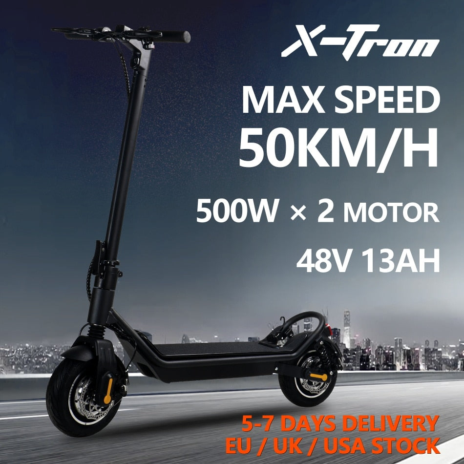 X-Tron T07 Electric Scooter 48V 13AH Max Speed 50km/h Disc Brake E scooter Dual Drive Folding Kick Scooter