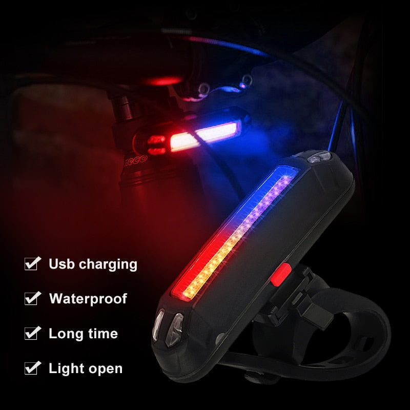 120 Lumen Bicycle Rear Light. USB Rechargeable. Waterproof