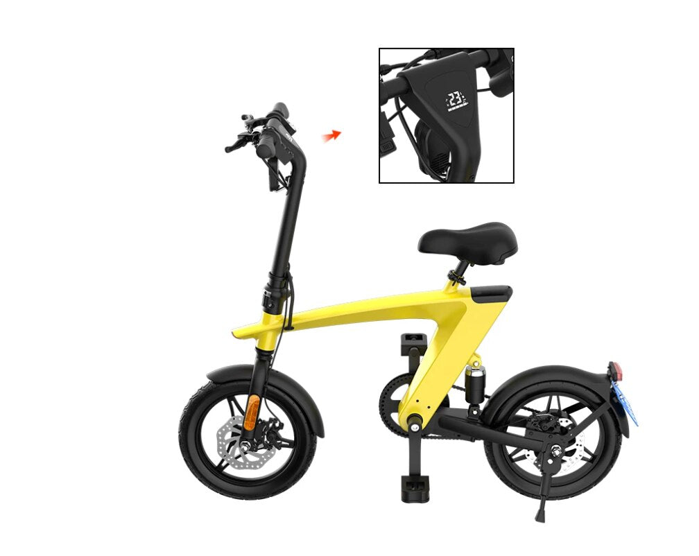 Newest Version HX H1 Mini E-Bike 36V 250W Riding/ Electric Bike with Rear Spring shock Absorber