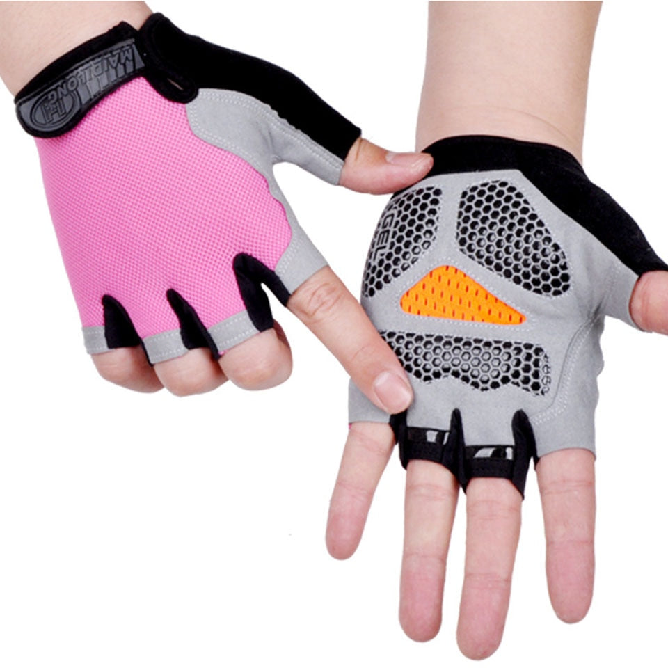 Cycling Anti-slip, Anti-sweat, unisex Half Finger Bicycle Gloves.