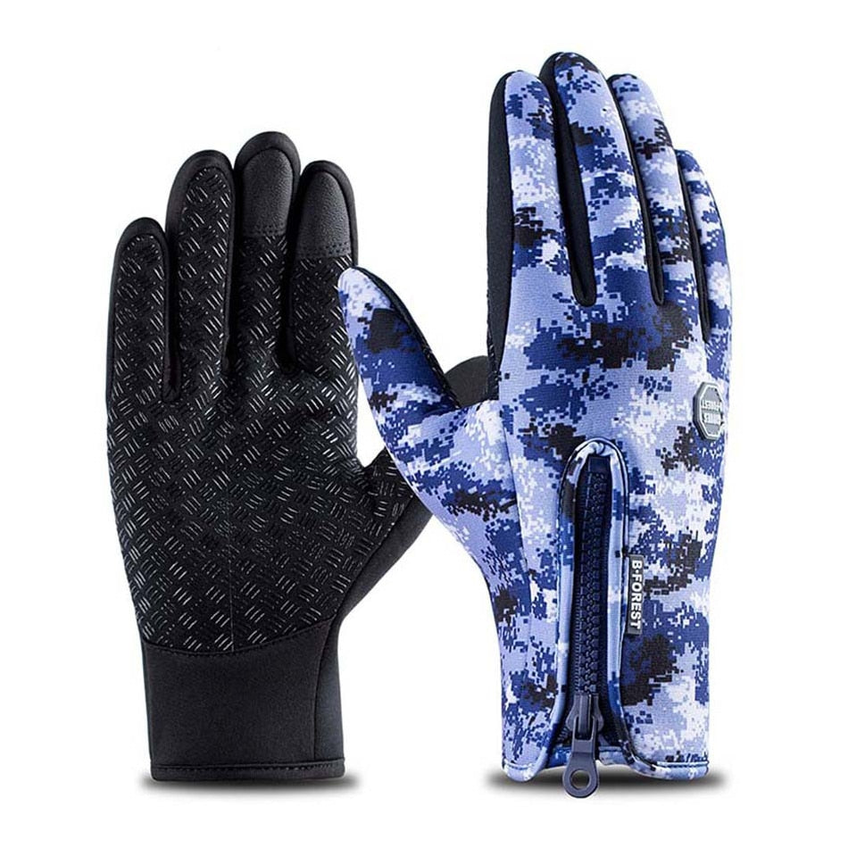 Winter Cycling Gloves Touchscreen Full Finger Glove Waterproof Outdoor Bike, Skiing, and Motorcycle Riding