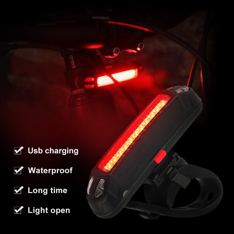 120 Lumen Bicycle Rear Light. USB Rechargeable. Waterproof