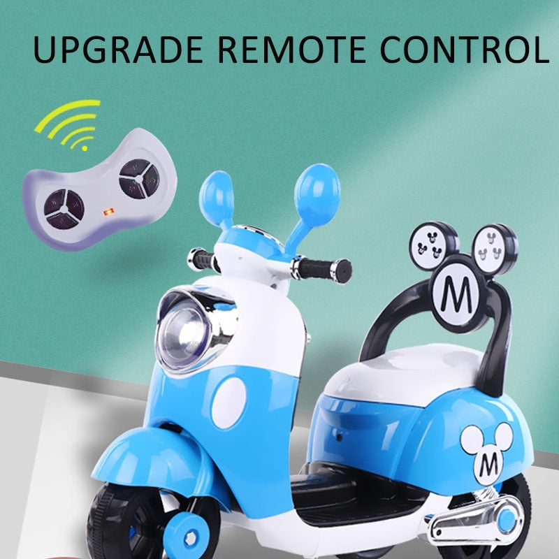 Children's  Mini Motorcycle With Music 2.4G Wireless Control. Baby Electric Remote Control Car for 1-6 Y