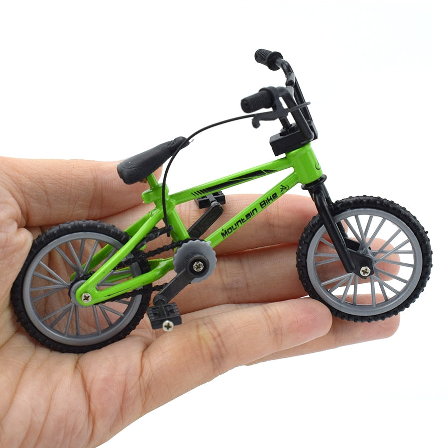 Finger bmx Mini Bike With Brake Rope Alloy Functional Mountain Bicycle Model Toys