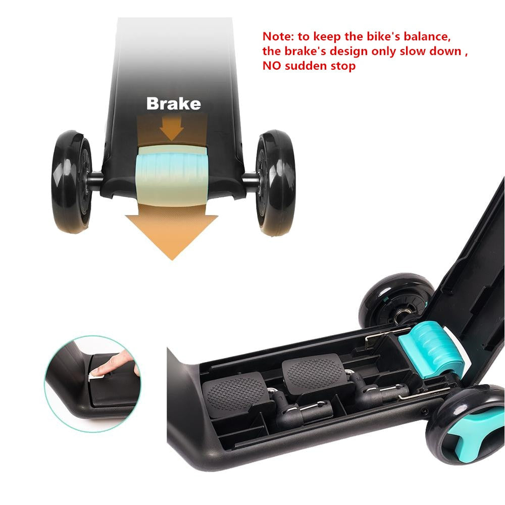 Nadle Children Tricycle Scooter. 3 In 1 Balance Bike.